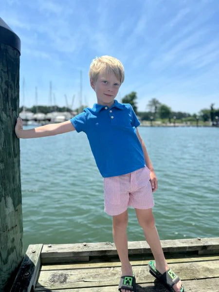 Crew Seersucker Stripe Woven Shorts