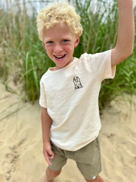 Marine Embroidered Henry Tee