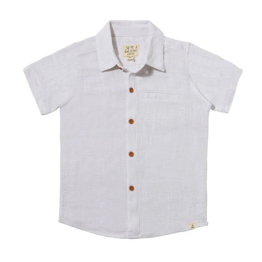 Newport White Woven Shirt