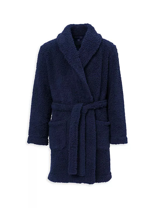 CozyChic® Brushed Toddler Robe- Indigo