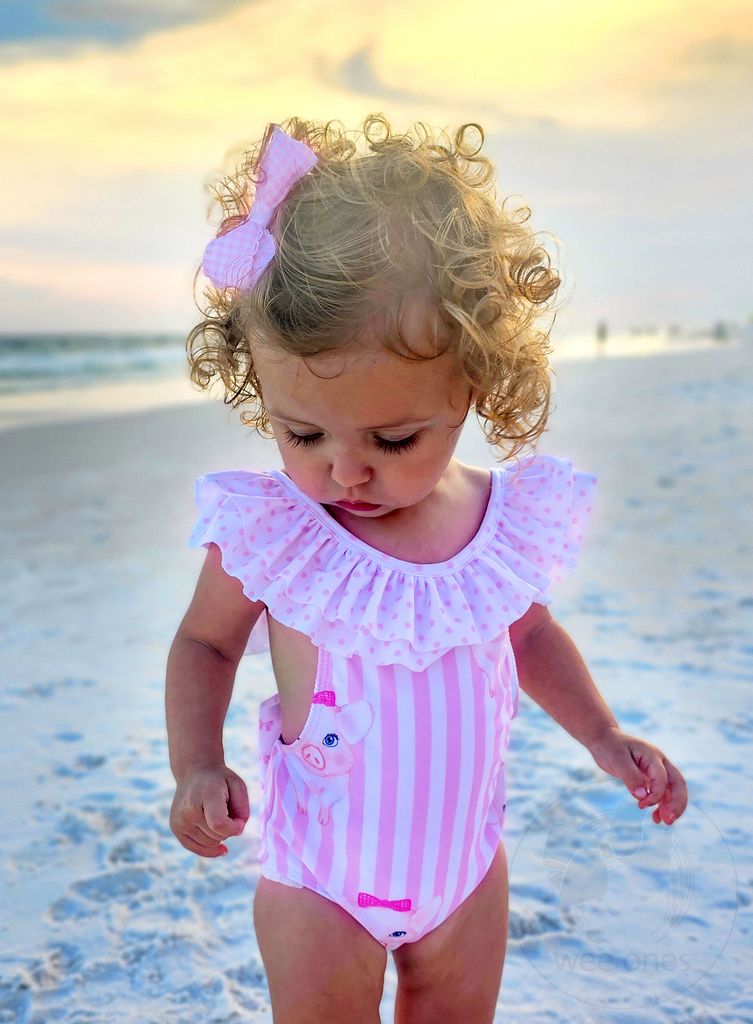 Pearl Gingham Mini Bow
