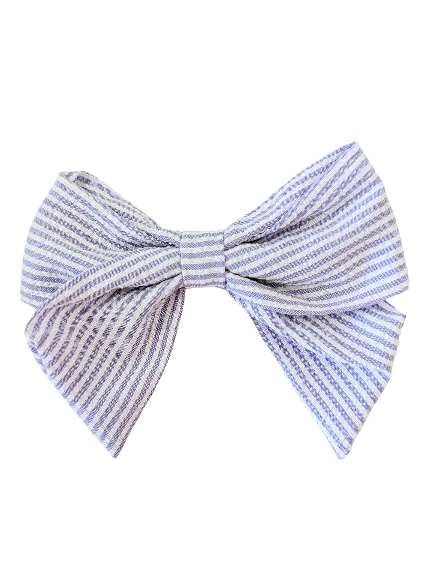King Seersucker Bowtie with Tails