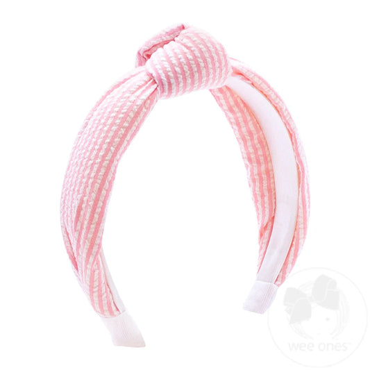 Seersucker Knot Headband