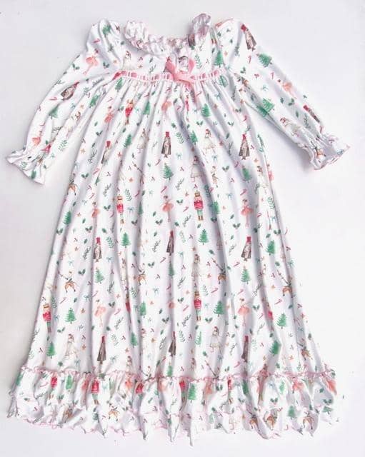 Charlie's Project Kids - Vintage Nutcracker - Long Sleeve Cloud Soft Lounge Gown