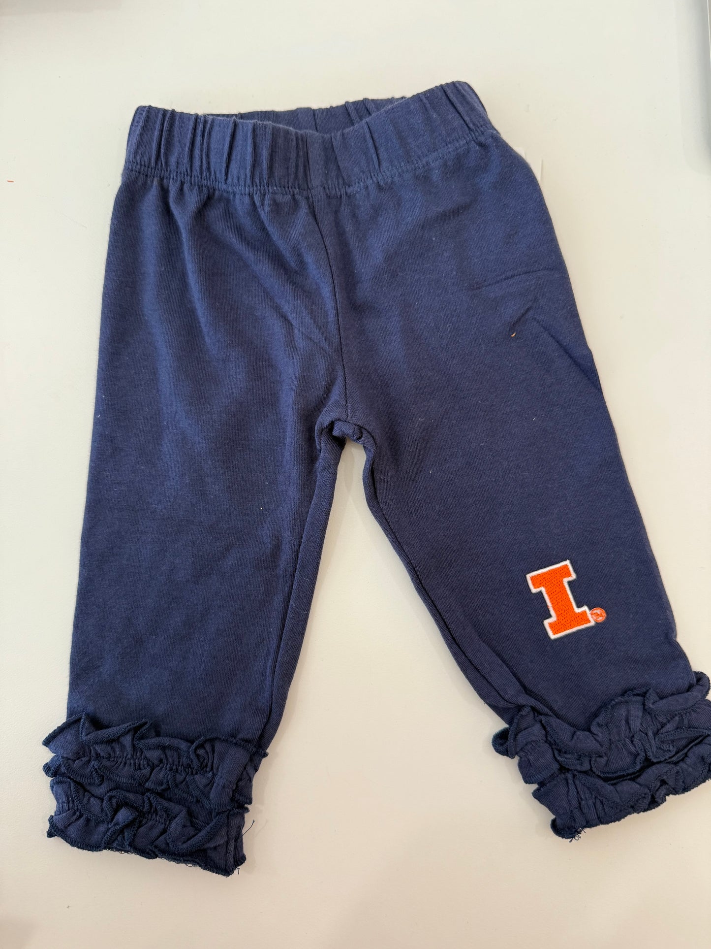 Fighting Illini Ruffle Legging - Navy