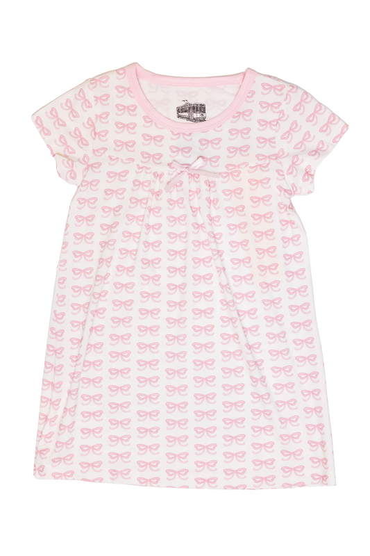 The Uptown Baby - Bows Bamboo Nightgown
