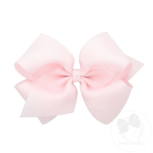 Powder Pink King Organza Hair Bow