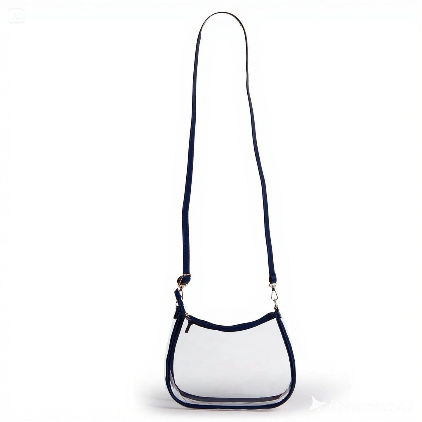 Clear Purse with Beaded Charm – Illinois Fighting Illini