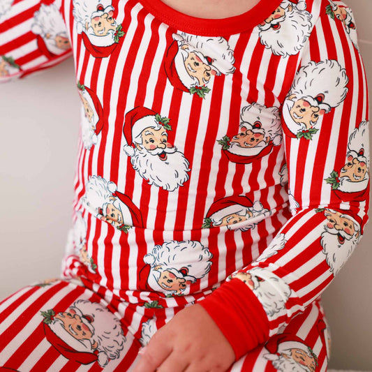 Christmas Bamboo Two Piece Pajama Sets - Santa Claus Lane