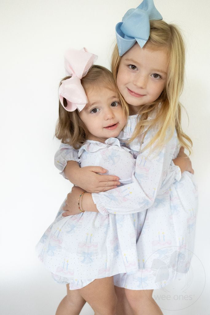 White Medium Organza Hair Bow