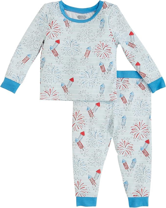 Firework Glow PJs - Blue