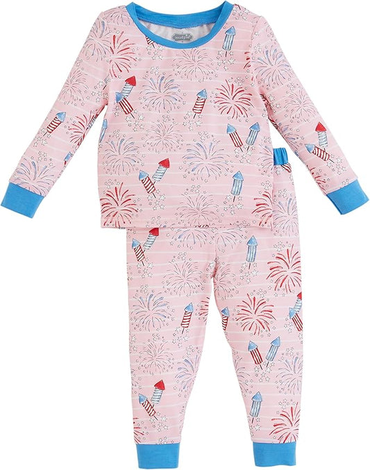 Firework Glow PJs - Pink