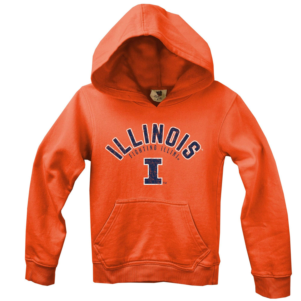 Illinois Fighting Illini NCAA Kids Fleece Hoodie: Illinois Fighting Illini Orange