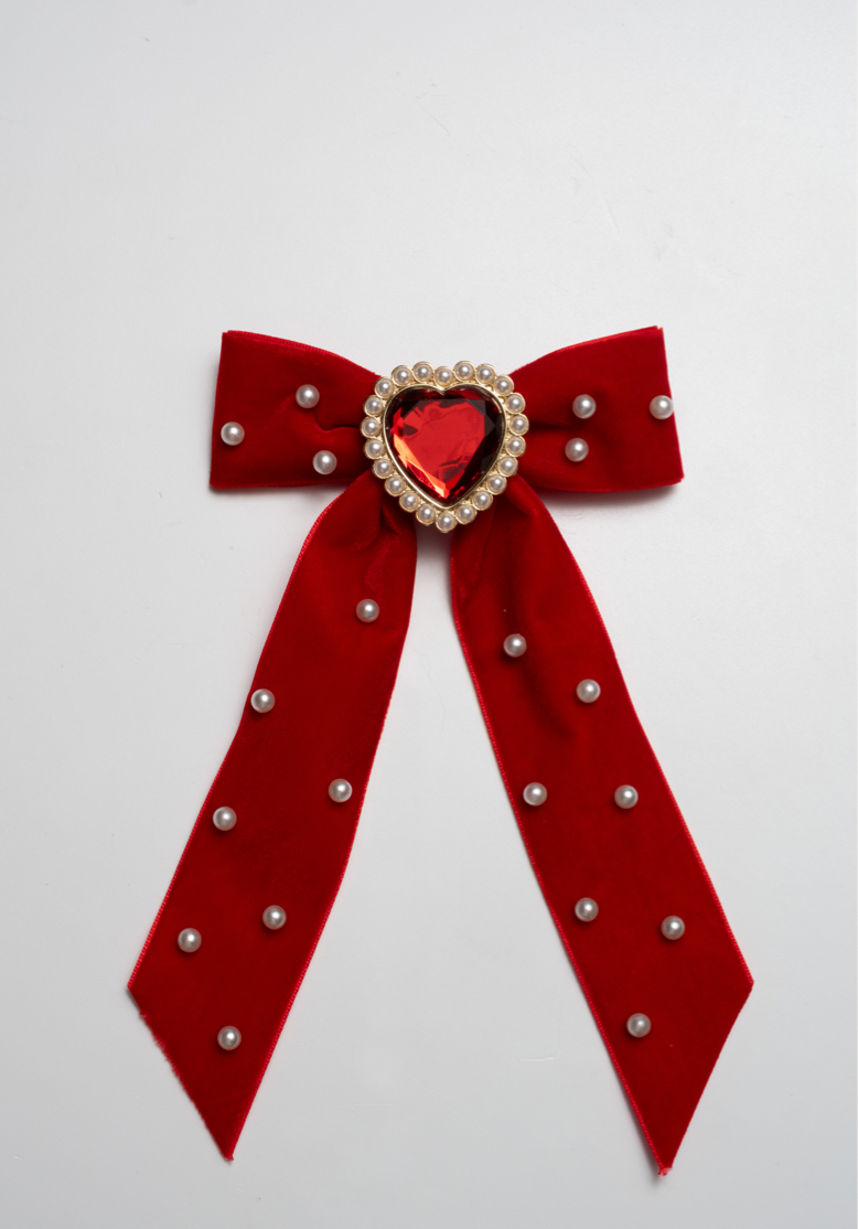 Ruby Red Large Hairbow