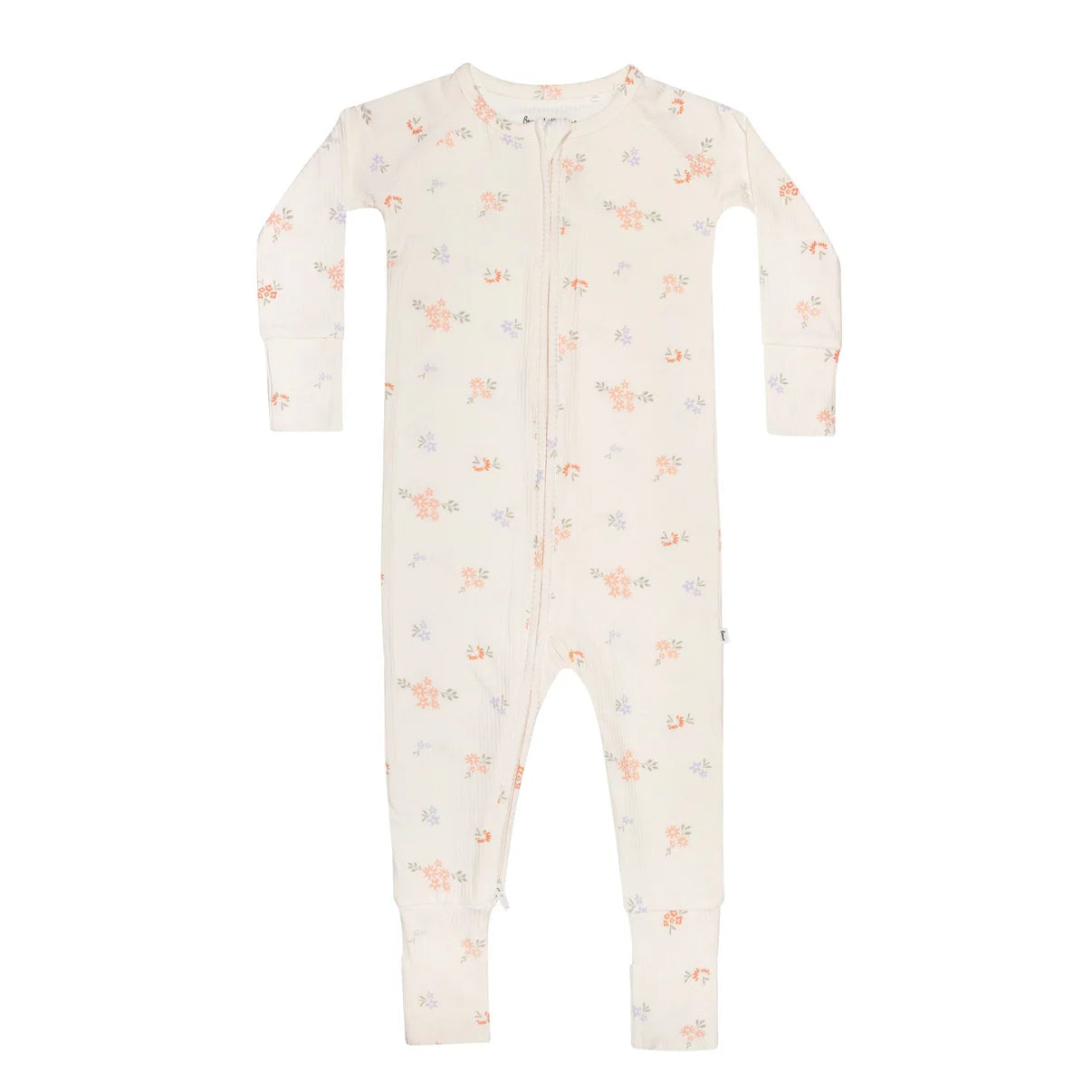 Brave Little Ones - Pastel Floral Ribbed Pajama Set