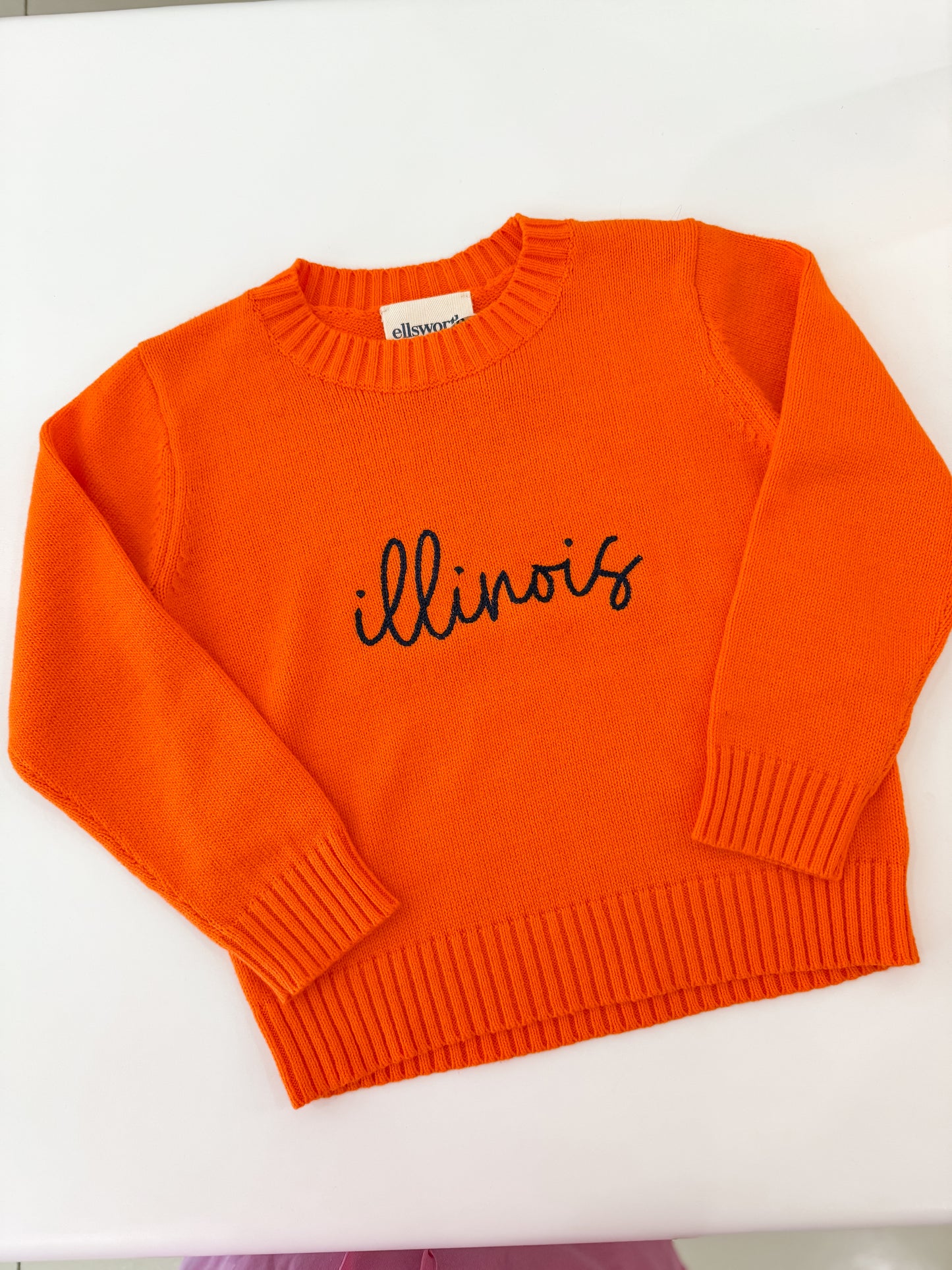 Classic Crewneck Chainstitch Sweater - Kids