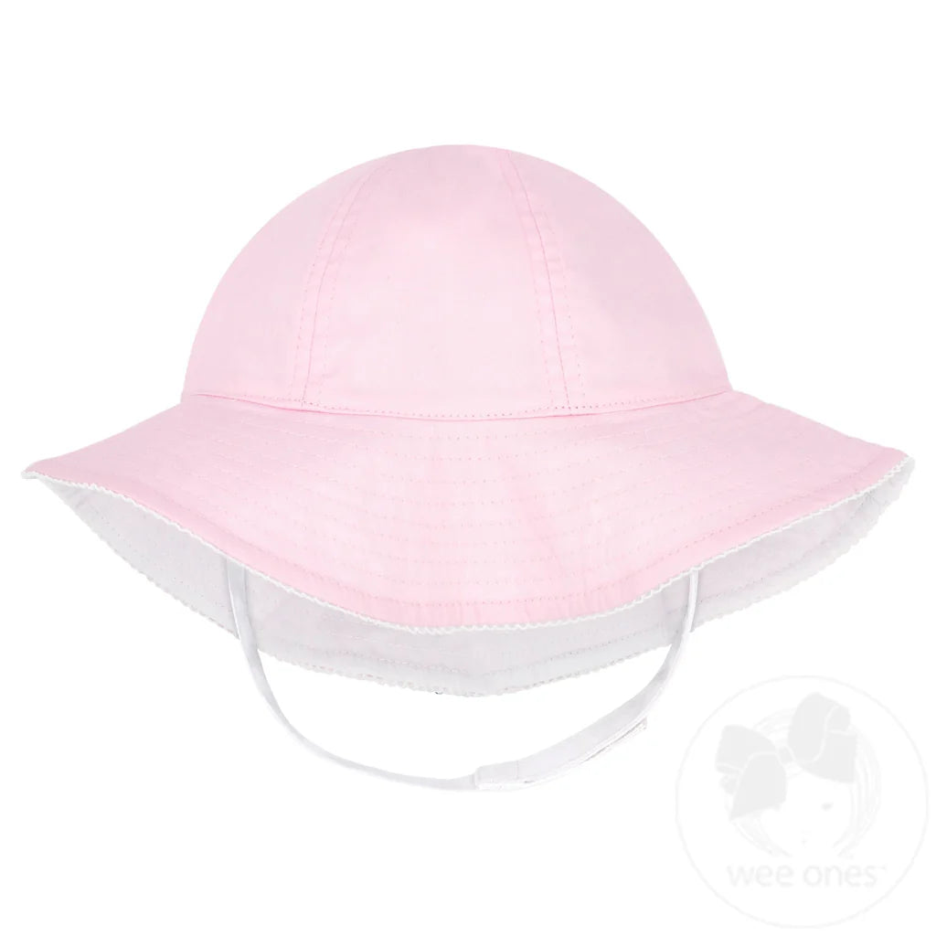 Pink Reversible Moonstitch Brim Hat