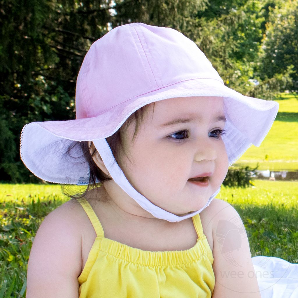 Pink Reversible Moonstitch Brim Hat