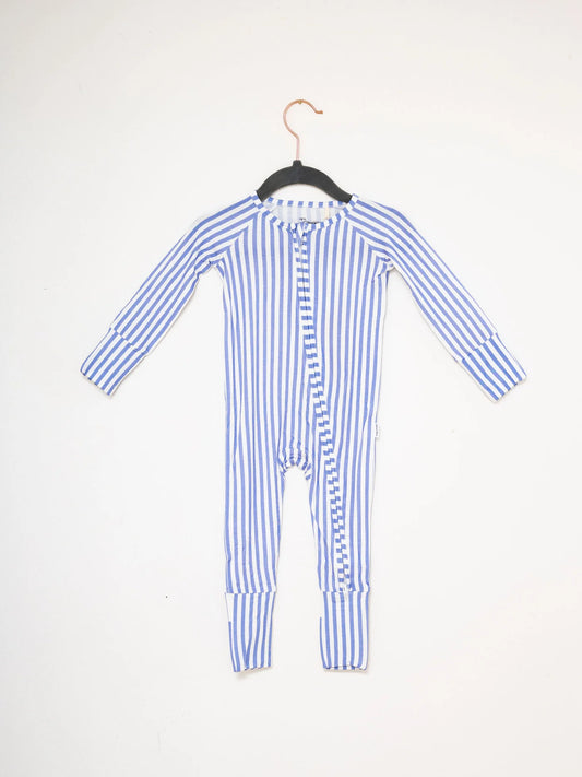 The Uptown Baby - Mini Stripe Sleep Romper