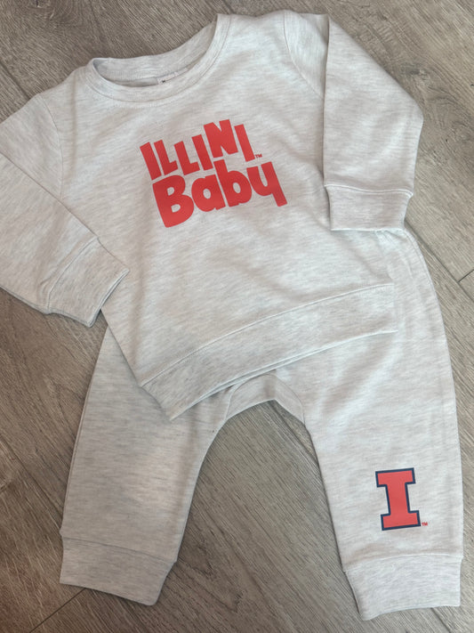 Illini Baby Two-Piece Sweatsuit Set