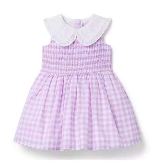Collard Purple Gingham Dress