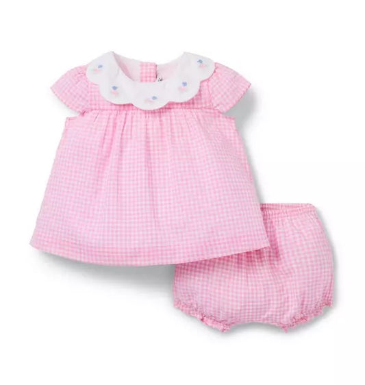 Baby Gingham Matching Set