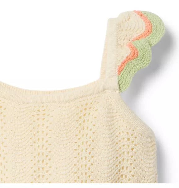 Crochet Scalloped Trim Top