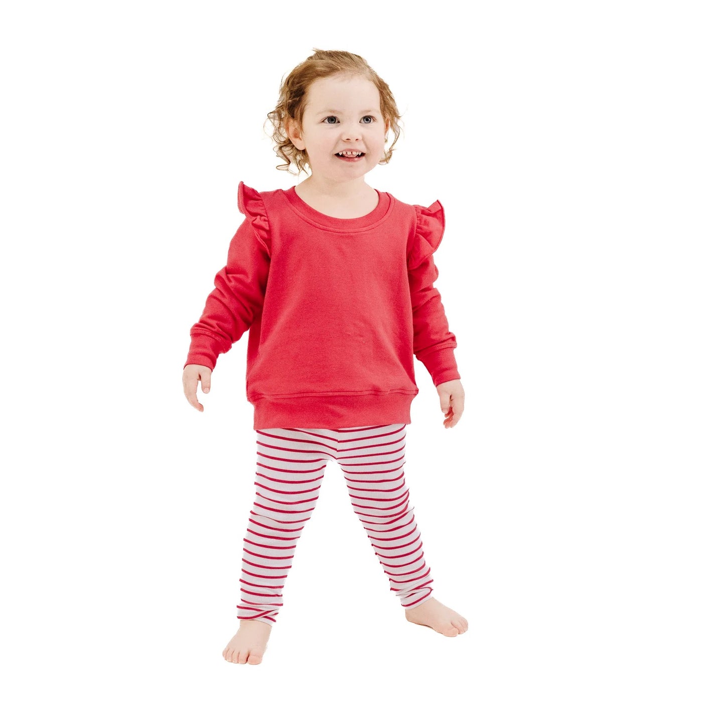 French Terry Sweatshirt & Ribbed Modal Leggings