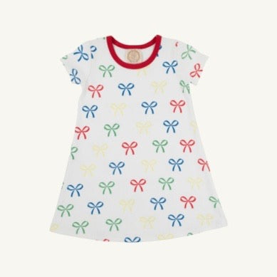 Poly Play Dress Short Sleeve - Ribbon Reminder/Richmond Red