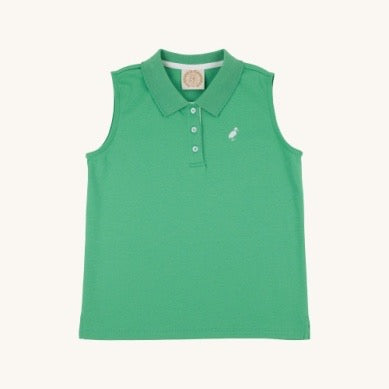 Sleeveless Ann Price Polo - Gibson Island Green