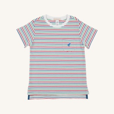 Carter Crewneck - Simsbury Stripe/Worth Ave White/Wood Boat Blue