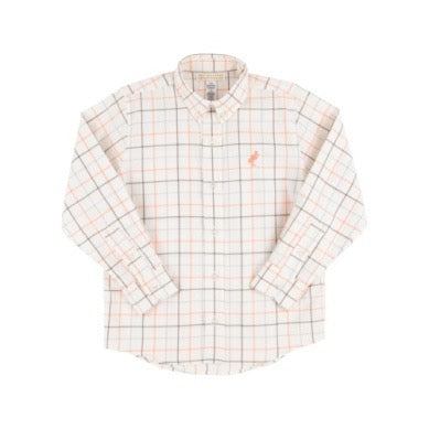 Dean's List Dress Shirt - Mantua Tattersall/Seashore Sherbert
