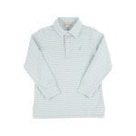 Prim and Proper Polo - Old Greenwich Green Stripe/Old Greenwich Green