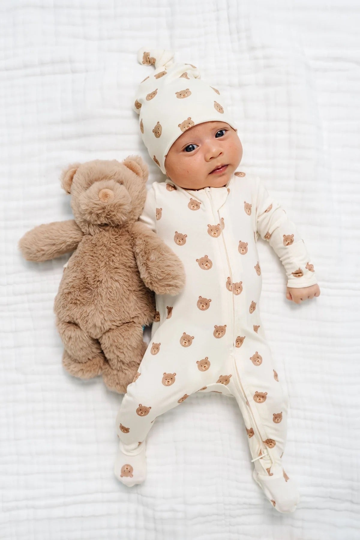 Teddy Ribbed Zipper Footie