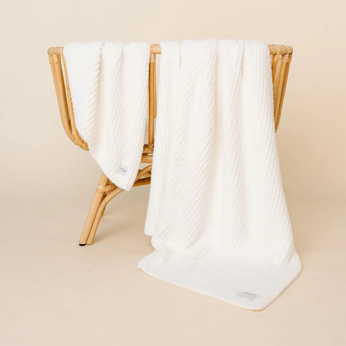 Chenille Blanket Small (30x30)- White