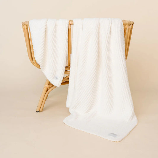 Chenille Blanket Small (30x30)- White