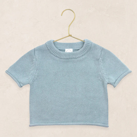 Knit Short Sleeve Tee - Steele