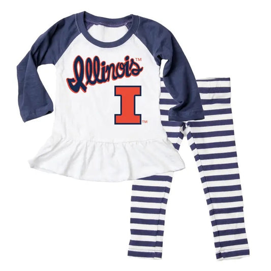 Illinois Fighting Illini Raglan Set