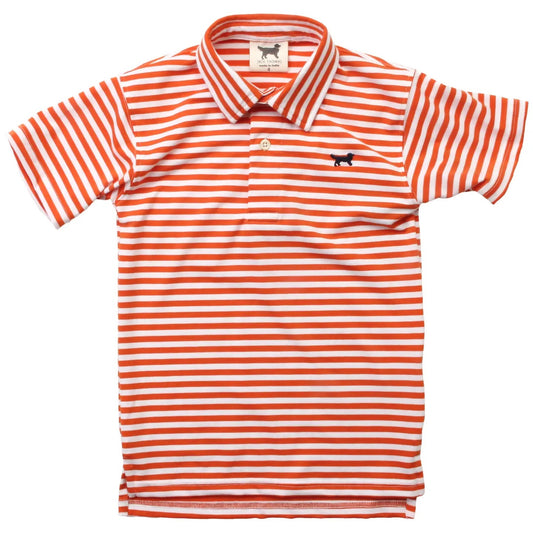 Jack Performance Orange Stripe Polo