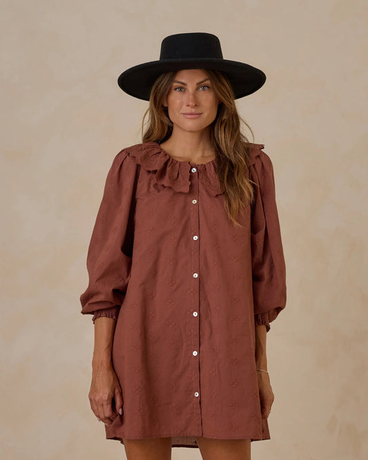 Colette Mini Dress - Brick