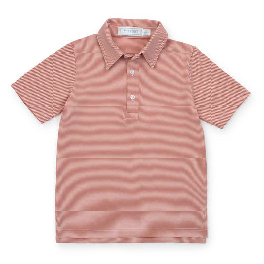 Wills Performance Polo - Orange Stripe