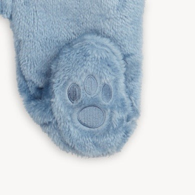 Blue Blossom Minky Bear Footie