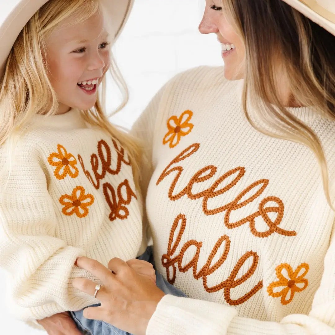 Hello Fall Knit Sweater - Women's