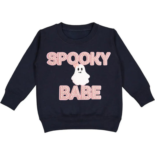 Spooky Babe Patch Halloween Sweatshirt