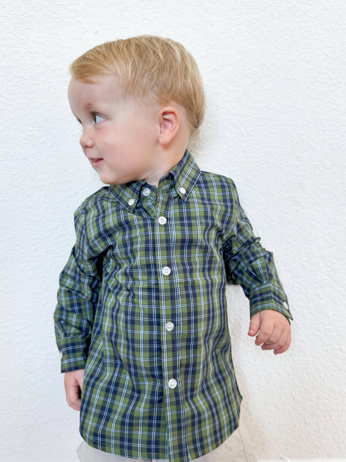 William Shirt - Navy Plaid