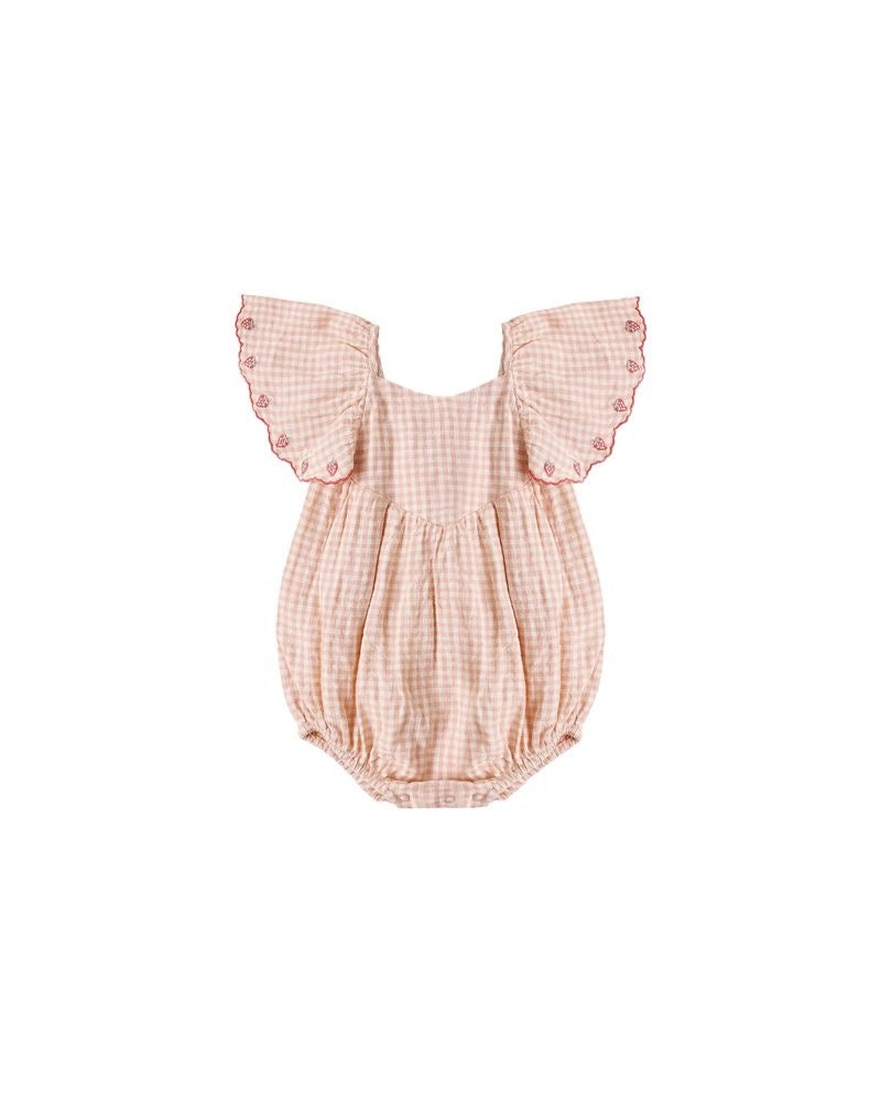 Roxy Romper - Petal Gingham