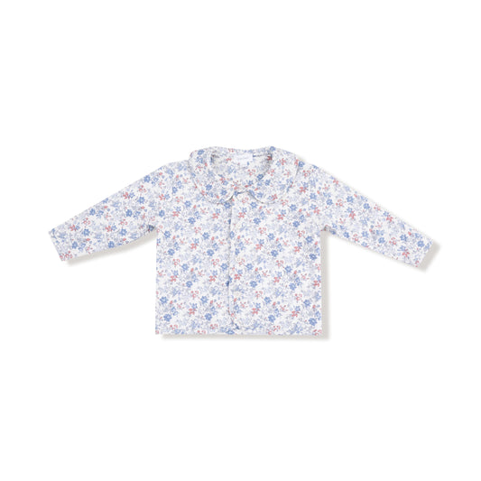 Quilted Jacket With Peter Pan Collar - Country Floral