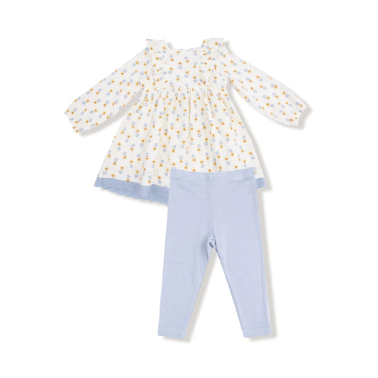 Dress with Legging Set - Western Sunflower