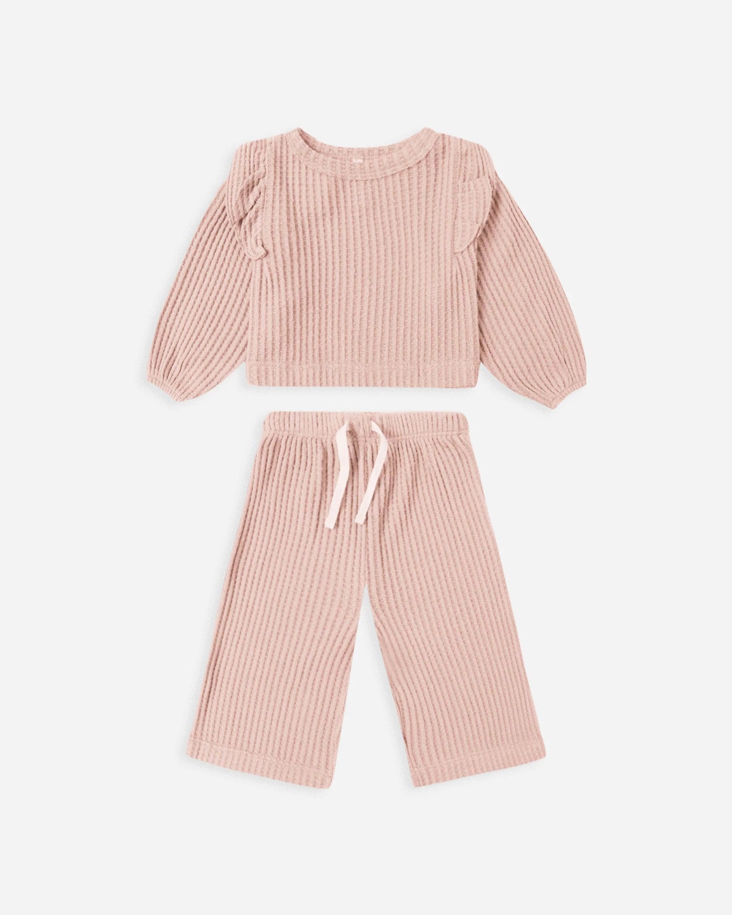 Ruffle Cozy Set - Rose