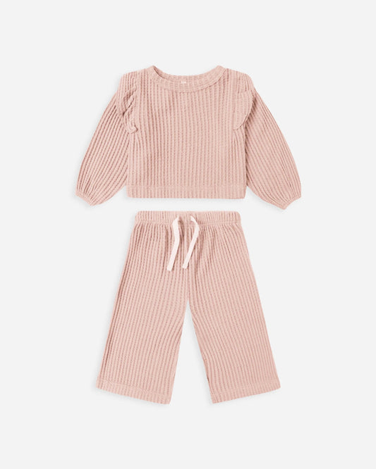 Ruffle Cozy Set - Rose